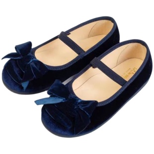 5Z 西班牙Little Winkaa LW女童丝绒百搭公主舞蹈鞋童鞋单鞋