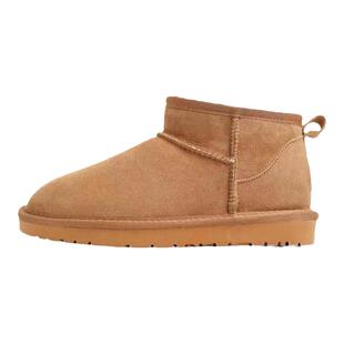 羊皮毛一体雪地靴男女鞋短筒真皮冬季防滑保暖加厚纯羊毛棉鞋大码