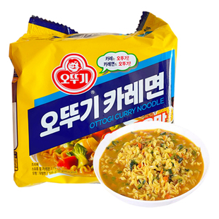 不倒翁拉面辣味汤面咖喱面韩国进口方便面泡面袋装即食品韩式夜宵