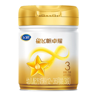 扫12兑1】飞鹤星飞帆卓耀3段β-酪蛋白奶粉三段750g*1罐