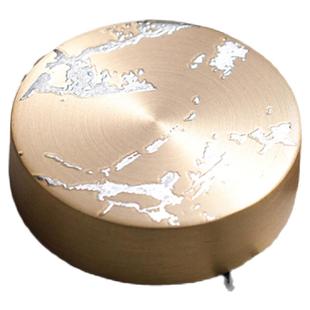 问心堂泼墨款黄铜纸镇镇尺创意笔搁镇纸毛笔架毛笔字书法宣纸压纸石文房四宝压纸压书金属小摆件文房雅器