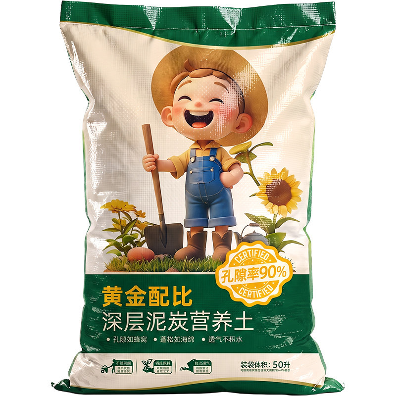 营养土养花专用通用型多肉育苗种花种菜进口泥炭家用透气土壤种植