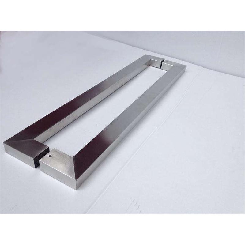 拉丝不锈钢方管拉手防滑加厚扶手白钢玻璃门拉手大门木门铁门把手