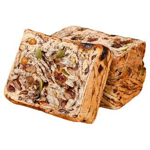 全麦坚果厚切吐司面包早餐整箱有营养健康代餐休闲小吃食品旗舰店