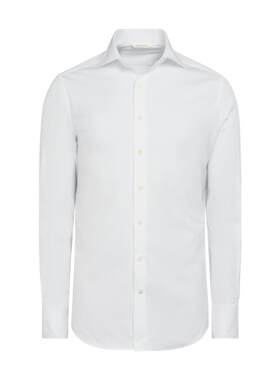 Suitsupply白色棉混纺衬衫