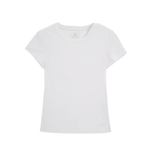 SW速惟正肩短袖t恤女夏新款修身美式半袖内搭打底辣妹圆领上衣