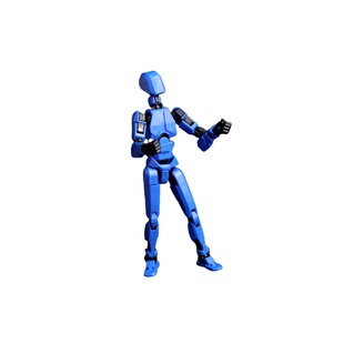 3d打印人偶多关节可动dummy幸运13萝卜人积木小人模型玩具机器人