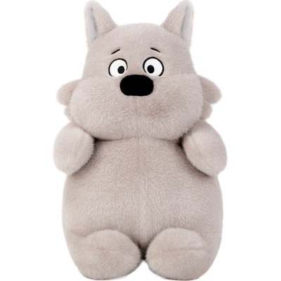 Bobova墩墩小灰狼玩偶毛绒玩具公仔安抚娃娃儿童生日礼物送女朋友