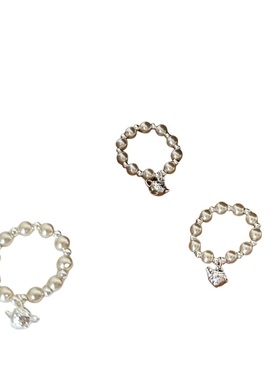 异彩原创设计简约小茶壶珍珠戒指