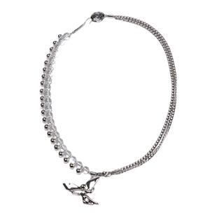PUPILCASKET 浮珠天使链 高级感小众水晶珠项链原创时尚锁骨链