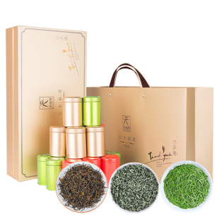 贵州三大名茶叶都匀毛尖遵义红茶湄潭翠芽雀舌2025新茶小罐礼盒装