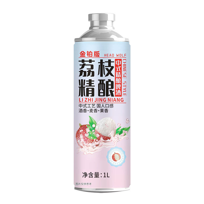 头狼中式精酿啤酒1L装果味鲜啤原浆网红酒荔枝海盐冰糖葫芦西瓜