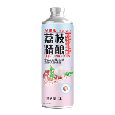 头狼果味精酿3.7°1升装国产鲜啤