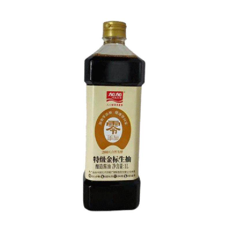 加加特级金标生抽1L/瓶酱油