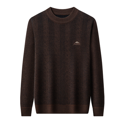 啄木鸟中年毛衣加绒加厚秋冬