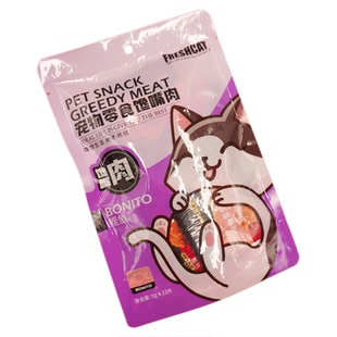FRESHCAT福瑞诗猫零食馋嘴肉鲣鱼金枪鱼肉块鲜肉猫咪营养肉干12片