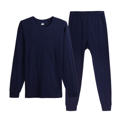 清仓男女全棉圆领保暖内衣套装