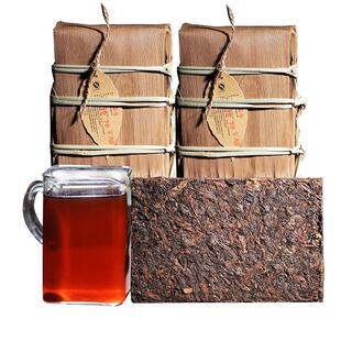 布朗山黄片砖普洱茶熟茶砖茶500g熟普云南茶叶茶包古树老叶书呆子