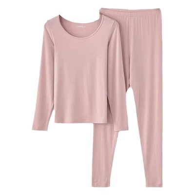 新一步长袖女简约羽绒发热羽棉