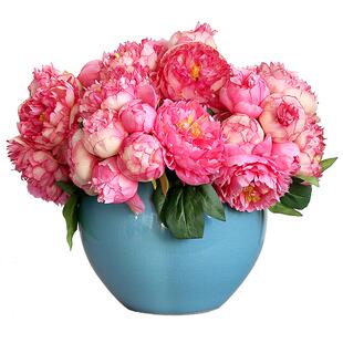 紫嫣套餐花束仿真花牡丹中式客厅餐桌装饰花卉插花芍药假花摆件