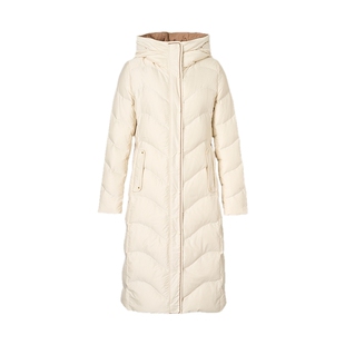 【长白山白鹅绒】ELSEWHERE珂思商场同款长羽绒服外套2025冬新款