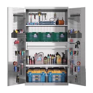 不锈钢重型工具柜工厂车间汽修车位五金收纳储物柜抽屉移动零件车