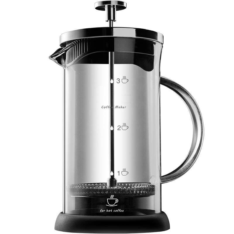 手冲咖啡壶家用法压壶打奶泡神器