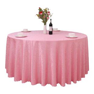 酒店桌布布艺加厚圆形台布欧式高级感酒楼餐厅大圆形饭店餐桌桌台