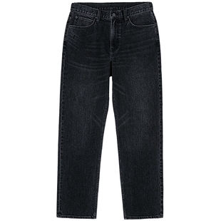 【张凌赫代言】Lee商场同款25秋冬新品753舒适直筒黑灰色男牛仔裤