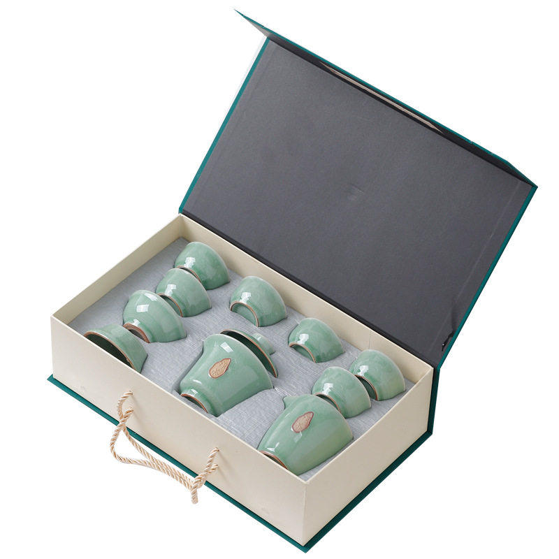 景德高端陶瓷功夫茶具礼盒套装
