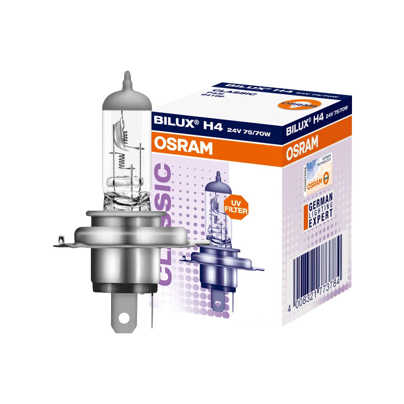 欧司朗24V卤素灯泡H1H3H4H7远近光货车卡客车汽车灯泡