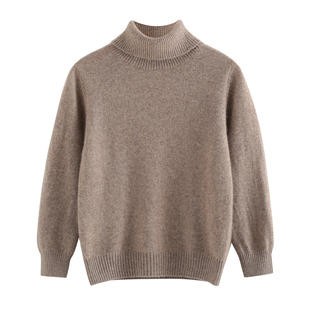 儿童羊绒衫男童高领女童毛衣2024秋冬款打底衫小中大童针织羊毛衫