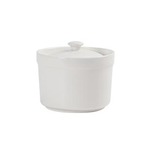 纯白陶瓷小炖盅隔水炖家用带盖一人份2人份小瓦罐汤食品级蒸菜