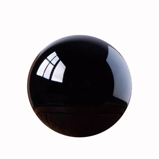 天然水晶球黑曜石球摆件原石矿石加工水晶球家居客厅办公桌面摆设