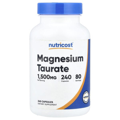Nutricost,牛磺酸镁，1500 毫克，240 粒胶囊（每粒胶囊 500 毫克