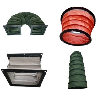 风机帆布软连接防火耐高温排烟通风管伸缩风管软接头排风管道软接