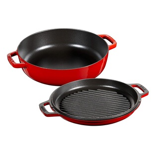 法国进口Staub珐琅铸铁锅24 26cm妈咪锅煲汤炖锅雪花锅Kitty 20cm