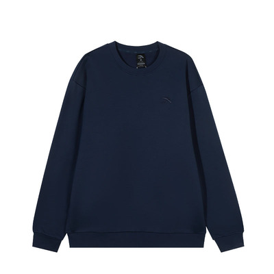 安踏加绒加厚运动卫衣男