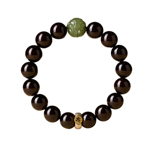 庆祥泰旗舰店金星小叶紫檀手串男女印度天然真品十二生肖檀木手链