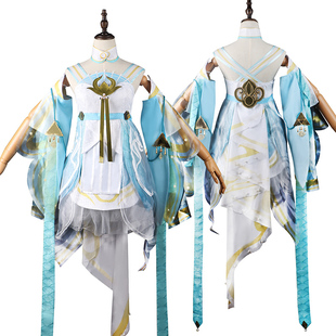 雾都动漫王者荣耀cosplay服装西施游龙清影游戏服装西施COS假发女