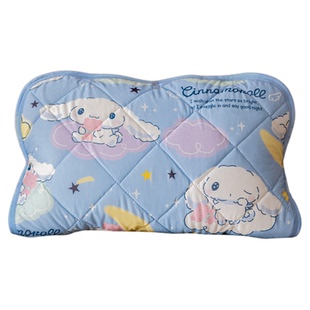 玉桂狗凉感儿童枕巾a类吸汗透气可固定枕头巾一对夏凉可爱防口水