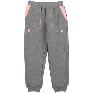 IVY HOUSE常春藤童装女童裤子冬季款 拉绒运动长裤休闲保暖加绒