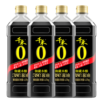 千禾380天酱油1.17kg*4御藏本酿