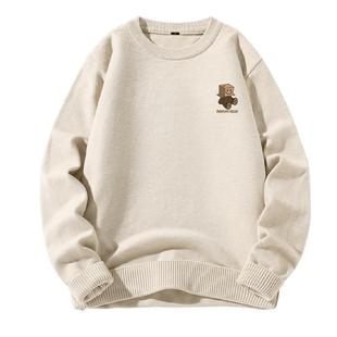 班尼路S&K重磅毛衣男冬季亲肤保暖内搭针织衫青少年宽松圆领上衣A