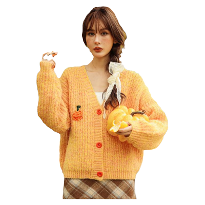 CLOUDSEASON橘子毛衣开衫外套