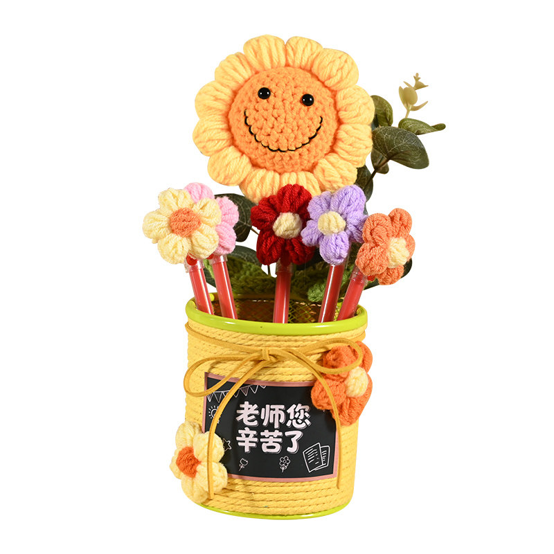 教师节实用高档礼物花束红笔笔筒创意礼盒/礼品套组