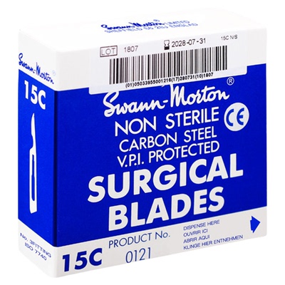 英国进口Swann morton15C刀片手机维修指纹飞线切割刀片 贴膜刀片