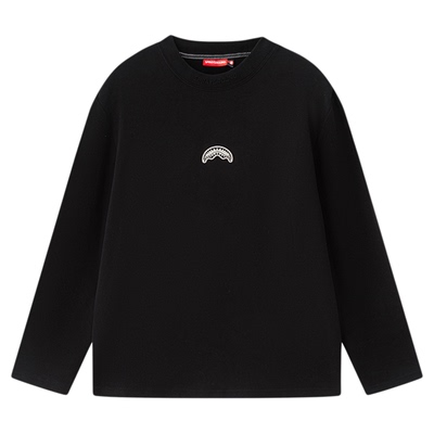 SprayGround鲨鱼嘴印花长袖T恤男女秋冬美式宽松德绒内搭上衣潮