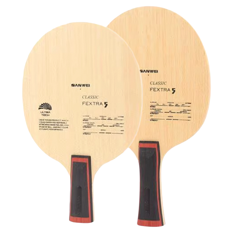【湿父推荐】三维北欧5底板FEXTRA5五层纯木弧圈快攻乒乓球训练拍