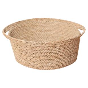 藤编猫窝四季通用夏季凉窝草编猫屋蒲草垫子狗窝宠物睡垫床猫用品